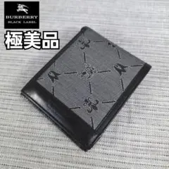 極美品　バーバリー　ブラックレーベル　二つ折り財布　パスケース　お札入れ
