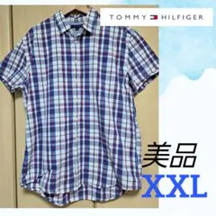 Tommy Hilfiger 半袖チェックシャツ XXL トミーのサムネイル
