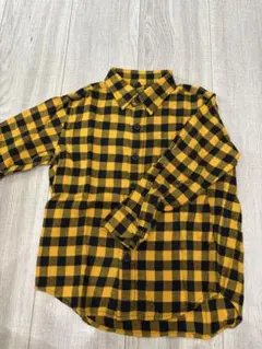 UNIQLO キッズ 長袖シャツ 110cm チェック