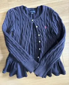 RALPH LAUREN ダークネイビー カーディガン 120
