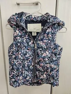 H&M 花柄キッズダウンベスト 120-130