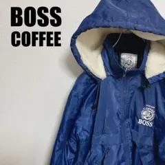 90sボスBOSSジャンSUNTORYサントリー着脱フード中綿ナイロンジャケット