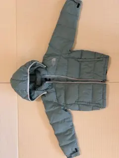 The North Face フード付きダウンコート グリーン