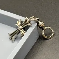 P10 1ボールタイニークロスチャーム ペンダントトップ シルバー