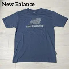 ニューバランス Tシャツ Sサイズ ネイビー 和柄風ロゴ コットン100%のサムネイル