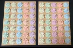 21 31クラフトパンチ　ペーパーフラワー　花　シール まとめ売り