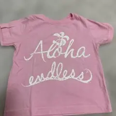ピンク Tシャツ Aloha endless