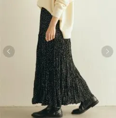 コラージュガリャルダガランテ　プリーツティアードスカート　ブラック