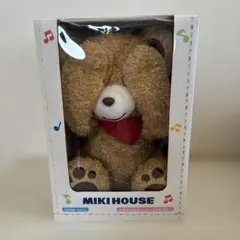 ミキハウス　知育玩具　くま　ぬいぐるみ　いないいないばあ　未使用品