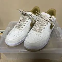 ナイキ エアフォース1 ロー カタカナ ワールドワイドパック 白 金 クリア