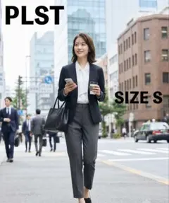 極美品✨ PLST 完売品 プレミアムオックスカラーレスジャケット ブラック M 極美品✨ PLST 完売品 プレミアムオックスカラーレスジャケット