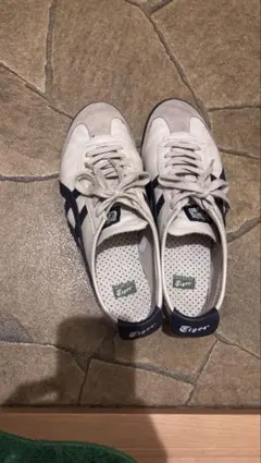 超美品☀️Onitsuka Tiger ホワイト/ネイビー スニーカー