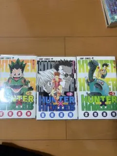 【初版】HUNTER×HUNTER 　１巻〜3巻 希少 ブックカバー付き