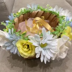 リングピロー 花冠スタイル 造花