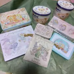 ディズニーリゾート　ダッフィー&フレンズ　空き缶7個 巾着セットまとめ売り
