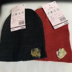 Workman Disney ラメニットキャップ 2点セット