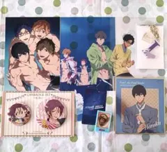 Free! 缶バッジ アクリルチャーム イラストカード 松岡凛 など 13点 