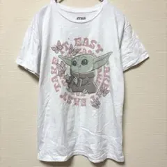スターウォーズ キッズカットソー クルーネック 半袖 バタフライ L 白 綿ポリのサムネイル