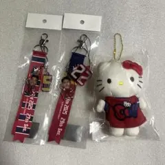 ハローキティ ファジアーノ岡山　マスコット1点　マッチデーボンフィン2本