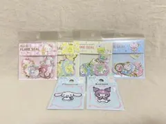 キャラクター フレークシール ワッペンシール 6点セット