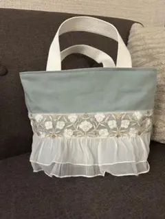 ⭐︎ハンドメイド⭐︎ インド刺繍リボン　トートバッグ