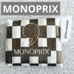 未使用【MONOPRIX 】チェック柄エコバッグ