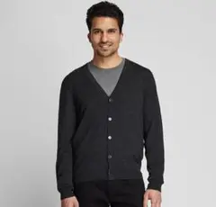 UNIQLO MEN エクストラファインメリノVネックカーディガン