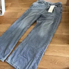 KOBE LETTUCE デニムパンツ ブルー Lサイズ 新品　錯覚美脚デニムのサムネイル