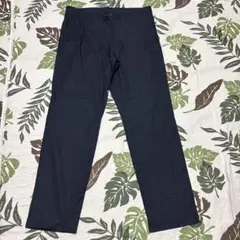 ダークブルー ストレートレッグパンツ　メンズ　４L 美品　綺麗めパンツ