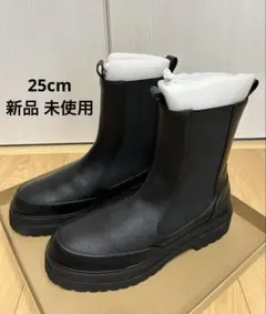 【emmi】ecoミドル丈サイドゴアブーツ ブラック