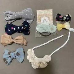 リボン バレッタ　anemone