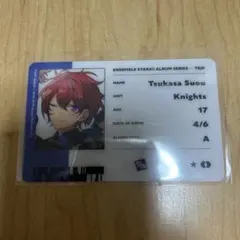 あんスタ 朱桜司 Knights TRIP アルバム 缶バッジ ID風カード