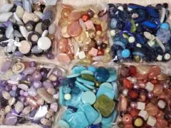 バラ売り可 カラフル アクリル ビーズ 大量 まとめ売り 667ｇ