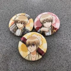 銀魂 一番おみくじ 缶バッジ 3種セット おみくじ付き グッズ つくよ