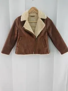 ZARA GIRLS フェイクムートンジャケット サイズ8 128cmのサムネイル