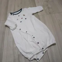 ファミリア　ツーウェイオール（襟元ファミリアチェック　男の子モチーフ刺繍）