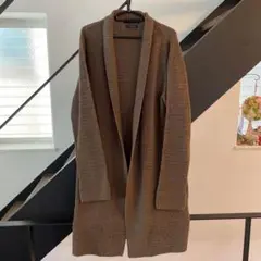 NANO UNIVERSE ブラウンニットロングカーディガンのサムネイル