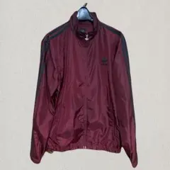 90s 黒タグ adidas  ボルドー XS トラックジャケット ナイロン