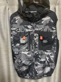 限定】BURTLE 空調服 長袖 グレイカモ XL 極美品 エアークラフト