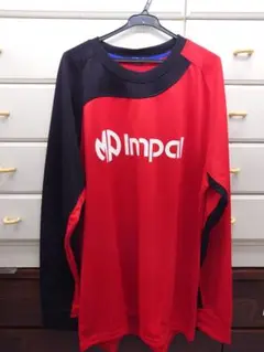 新品【2XOサイズ】ハンドボールIMPAL長袖Tシャツ 赤/黒