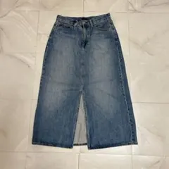 良品✨ユニクロ タイトデニムジーンズ 前スリット サイズL