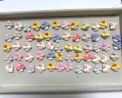 カップケーキ型ミニデコレーションパーツ 60個セット