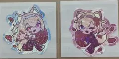 ホロライブ フワワ・モココ ホログラムステッカー 2枚セット