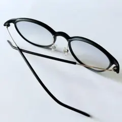 度入り●JINS ラウンド型 カラーレンズサングラス グラデーション ブルー