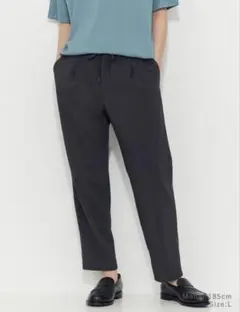 【美品】PLST プラステ　プレシャスドライワンタックテーパードパンツ　Lサイズ