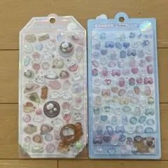 正規品 ボンボンドロップシール ミニなないろ シャーベットもちもち2点セット