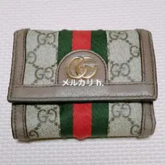 Gucci GGパターン 三つ折り財布
