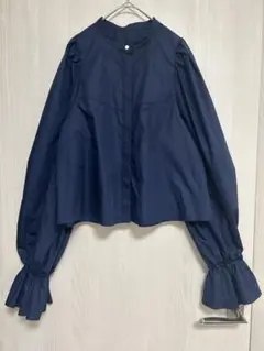 新品】定価3.5万 ナラカミーチェ コットンストレッチショルダーフリル 
