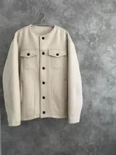 【美品】Nilway ノーカラージャケット L メンズ　コート