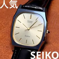 A86 希少 稼動品 SEIKO DOLCE レクタンギュラー80年代